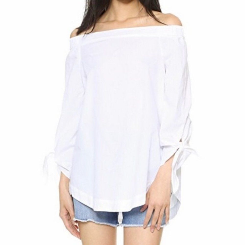 Free People - Show Me Some Shoulder Blouse in white